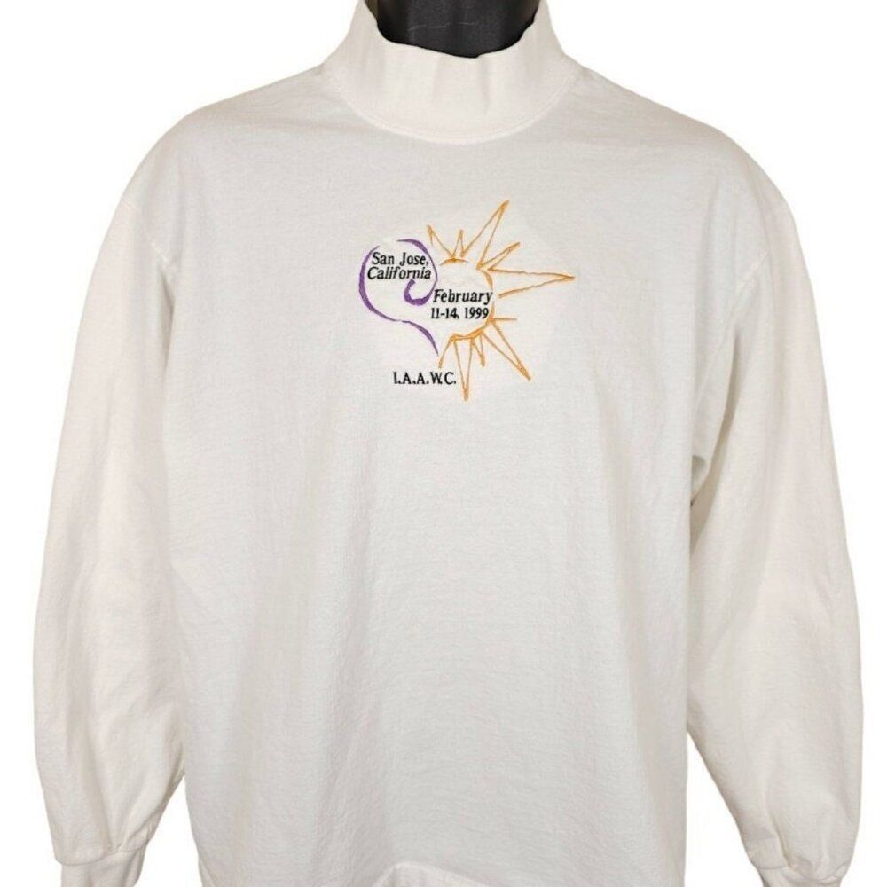 Vintage International Womens Conference T Shirt Mens Size Large White 90s 1999